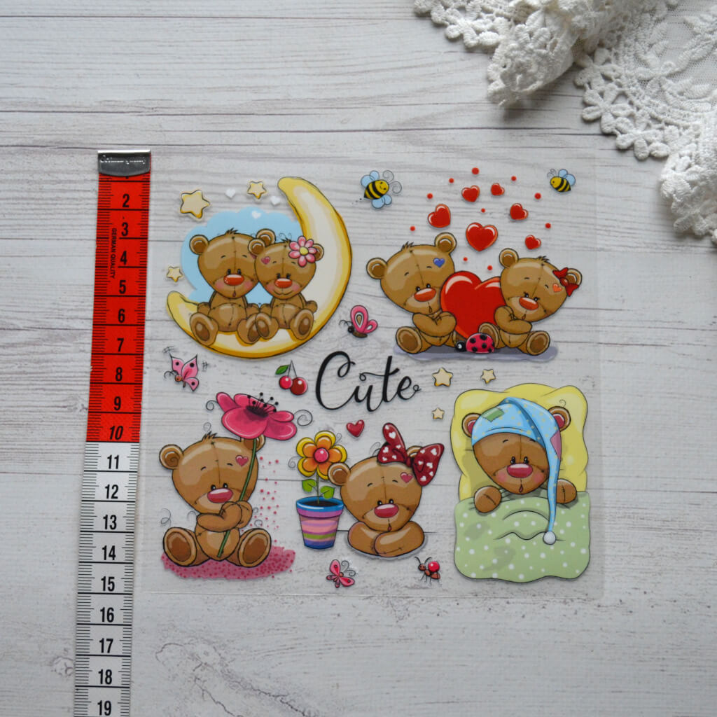 Термонаклейка Teddy Розмір 15*15см AT145 • at145 1 Термонаклейка Teddy Розмір 15*15см AT145 - Зображення 2