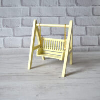 Мініатюрна гойдалка для ляльки Молочна 16*12.3*11см TS001