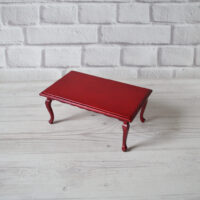 Мініатюрний стіл для ляльки махагон 6.5*15.5*9.5см TT009