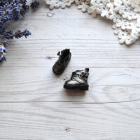 Міні чобітки для ляльки Блайз Сірі 2.6*1.2  AK284