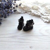 Міні чобітки для ляльки Блайз Чорні 2.6*1.2  AK285