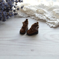 Міні чобітки для ляльки Блайз Коричневі 2.6*1.2  AK288