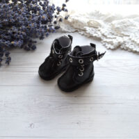 Чобітки для ляльки чорні 5.5*2.7см AK261