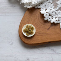 Мініатюра тарілочка з печивом 25мм AN025