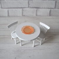 Мініатюрна тарілка помаранчева матова 4.5см  APL008