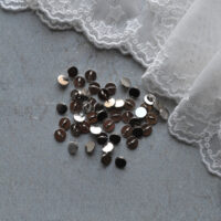 Міні ґудзики на ніжці Плоскі 6мм Срібло 10шт B149