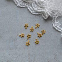 Підвіска міні зірочка золото 6*8мм 1шт PD219