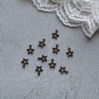 Підвіска міні зірочка бронза 6*8мм 1шт PD221