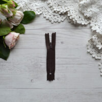 Блискавка для одягу 9см Темно-коричнева AZN904