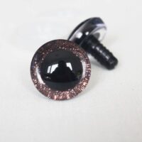 Очі кольорові для іграшок трапеції Коричневі 9мм 1 пара G100