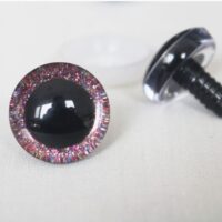 Очі кольорові для іграшок трапеції Червоний хамелеон 9мм 1 пара G101