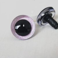 Очі кольорові для іграшок трапеції Світло-рожеві 9мм 1 пара G96