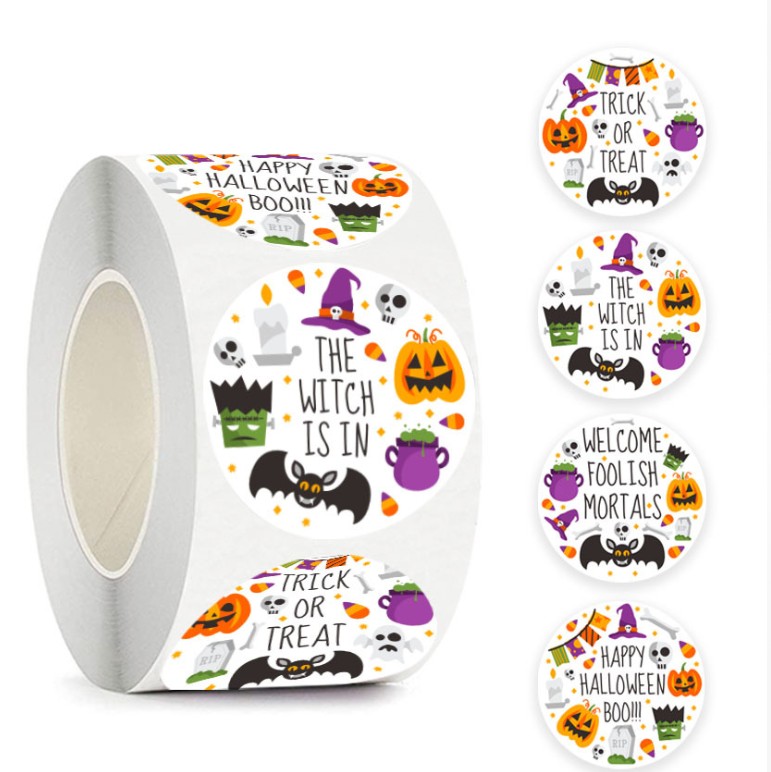 Наліпки для пакування Halloween 25мм 500шт NL050 • nl050 Наліпки для пакування Halloween 25мм 500шт NL050