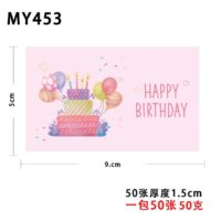 Листівка Happy birthday 5*9см NLL001