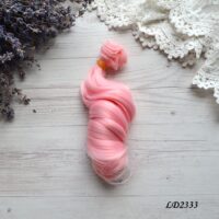 Локони для ляльки рожеві LD2333